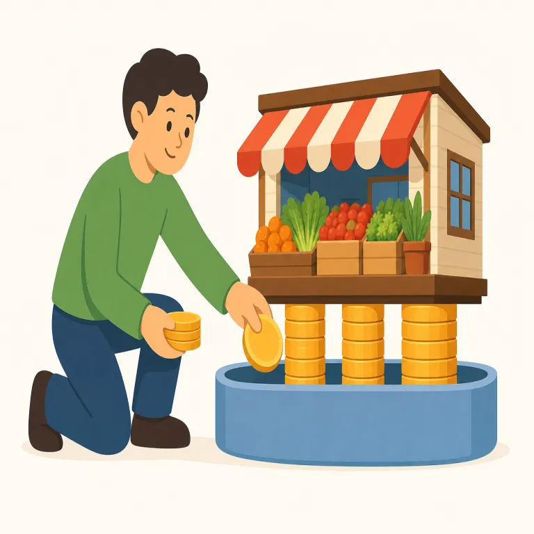 subsidize（補助金を出す・動詞）の覚え方イラスト — subsidize は subsidy（補助金）を知っていれば一気に覚えやすい語