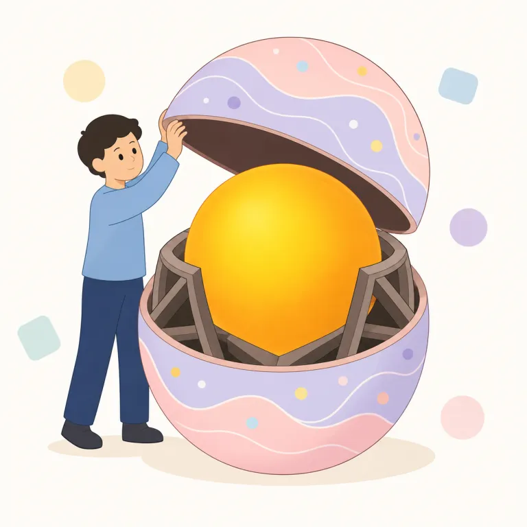 substantively（実質的に・副詞）の覚え方イラスト — substantively は「実質的に」、つまり形式や手続きだけでなく、内容や現実の効果に意味のある形で、という硬い副詞です