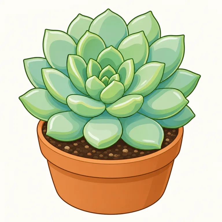 succulent（多肉植物・noun）の覚え方イラスト