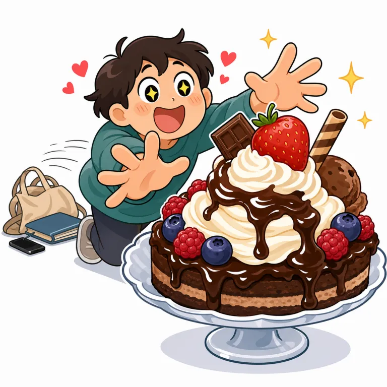 sucker（目がない人・noun）の覚え方イラスト