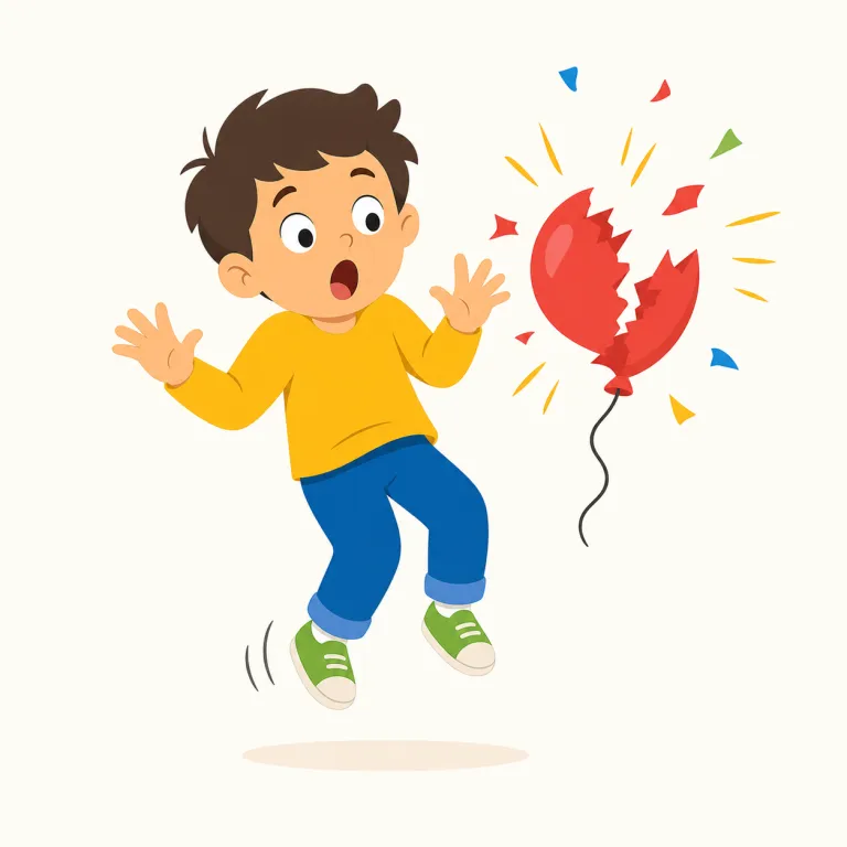 sudden（突然・形容詞）の覚え方イラスト — このエントリの sudden は「急な」ではなく、「突然の・不意の」という予想外さに焦点を置く意味として覚えます
