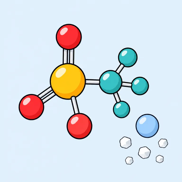 sulfonate（スルホン酸塩・名詞）の覚え方イラスト — sulfonate は sulfonic acid「スルホン酸」からできる塩・エステルとして覚えると正確です
