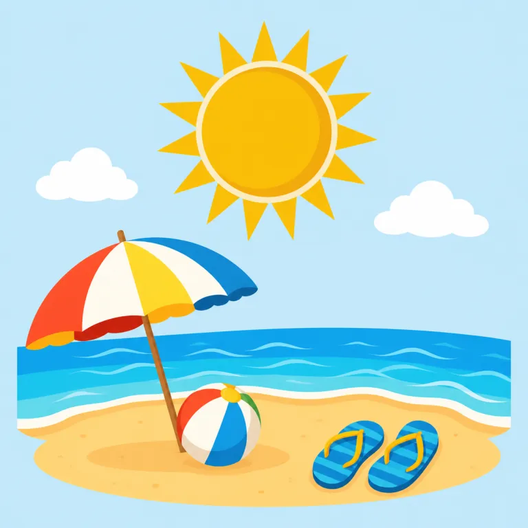 summertimeの覚え方イラスト