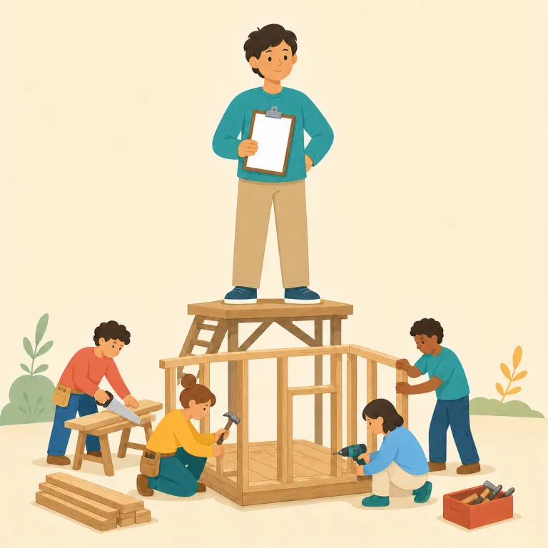 superintend（監督する・動詞）の覚え方イラスト — super-「上から」と、attention と同系の要素を含む intend「注意を向ける」を手掛かりに、「上から全体へ注意を向ける＝監督する」と覚えると定着しやすいでしょう