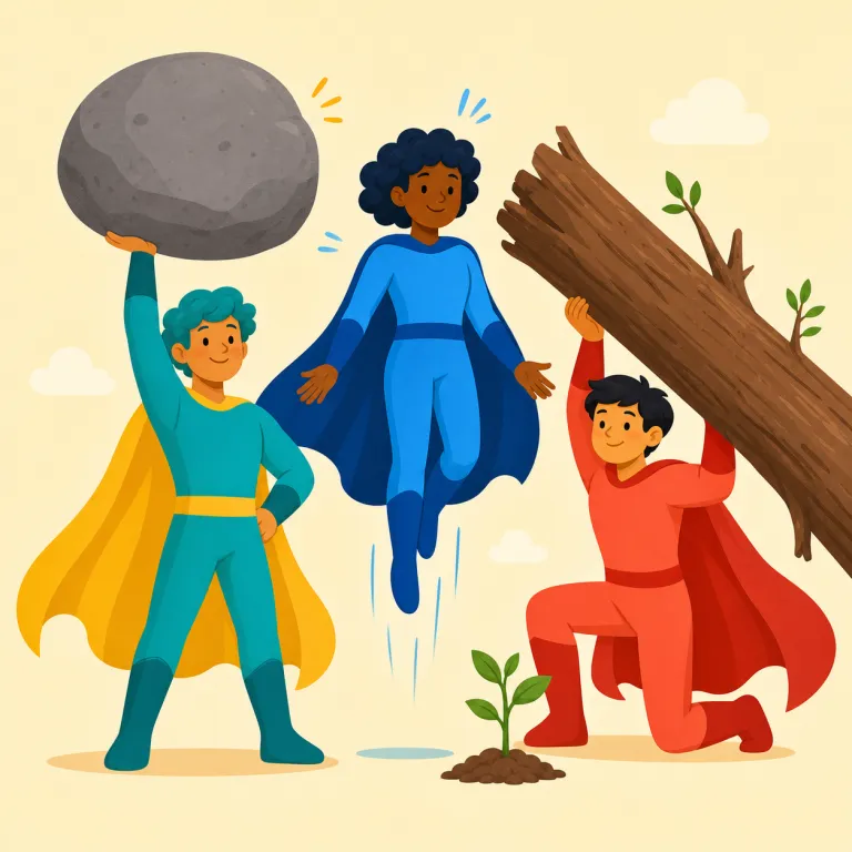 supermen（超人たち・名詞）の覚え方イラスト — superman を知っていれば、その複数形が supermen