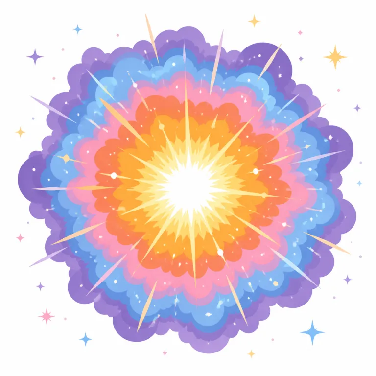 supernova（超新星・名詞）の覚え方イラスト — super- は superhero, superpower と同じで「普通を超えた強さ・規模」の感覚