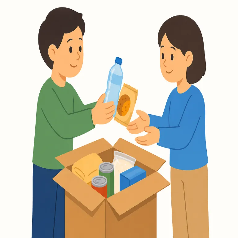 supply（供給する・動詞）の覚え方イラスト — まず単純な give より「必要なものを切らさず回す」動詞だと捉えると定着しやすいです