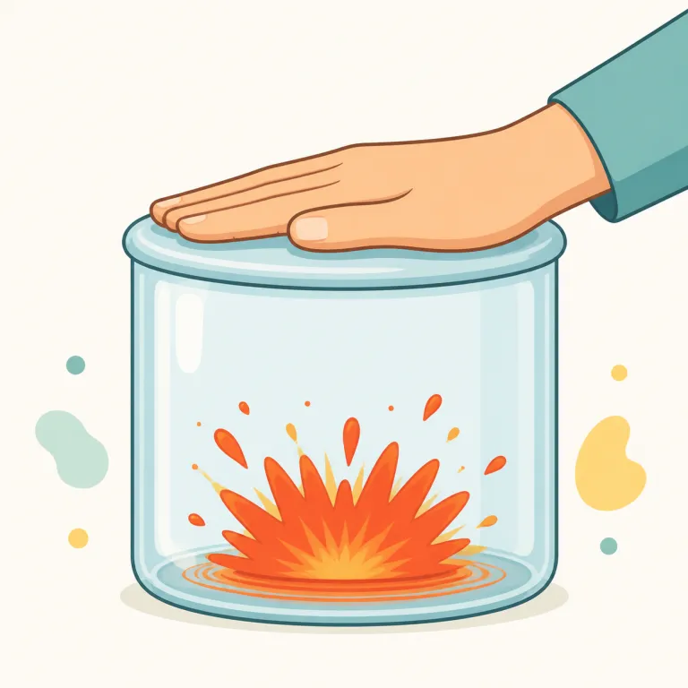 suppress（抑制する・動詞）の覚え方イラスト — suppress は press「押す」の感覚を中に見ると覚えやすく、「外へ出そうなものを押さえて表面化させない」という動詞です