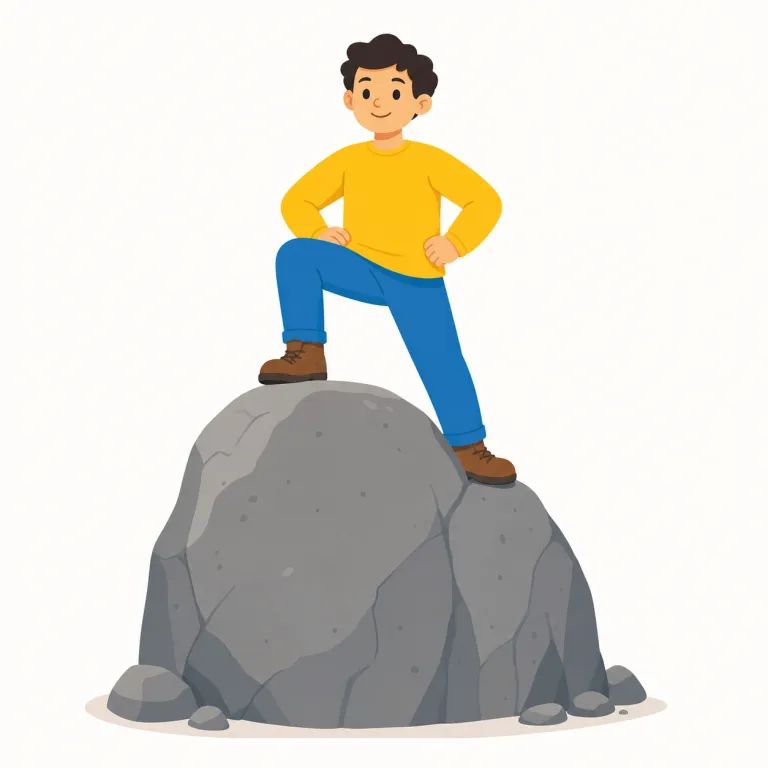 surmount（乗り越える・動詞）の覚え方イラスト — surmount は mount「登る」を含む語で、「上へ越える」というイメージから覚えます