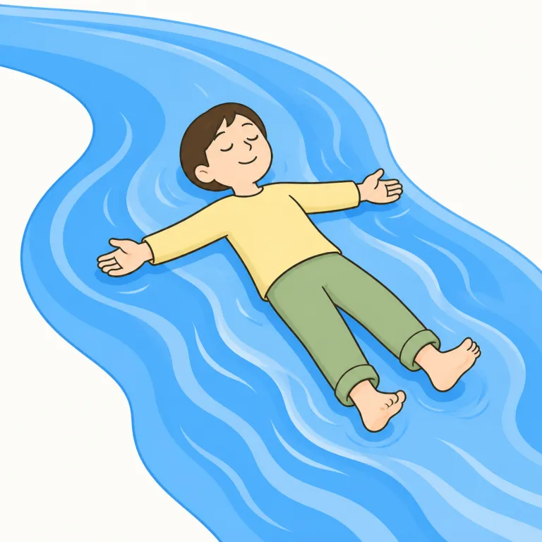 surrender to（身を任せる・phrasal_verb）の覚え方イラスト