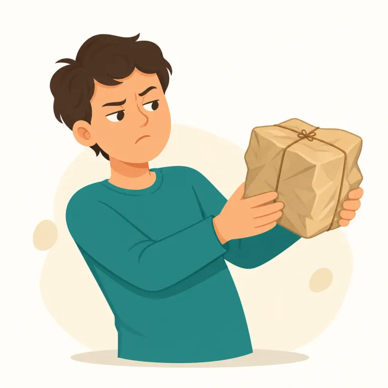 suspicious（疑わしい・形容詞）の覚え方イラスト — このエントリの suspicious は、別に覚える基本義「不審な」よりも、話・評判・説明などの信頼性に疑いがある「疑わしい」という感覚に寄せて整理するとよいです