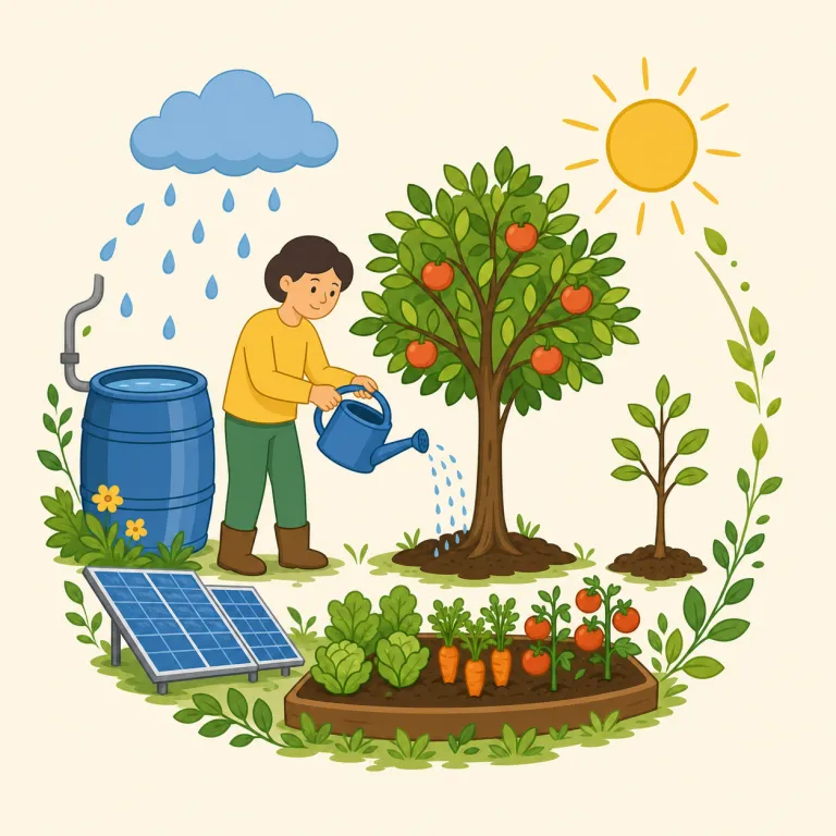 sustainably（持続可能に・副詞）の覚え方イラスト — sustain「支えて続かせる」＋-able「可能な」＋-ly「〜に」と分解すると意味が明確です