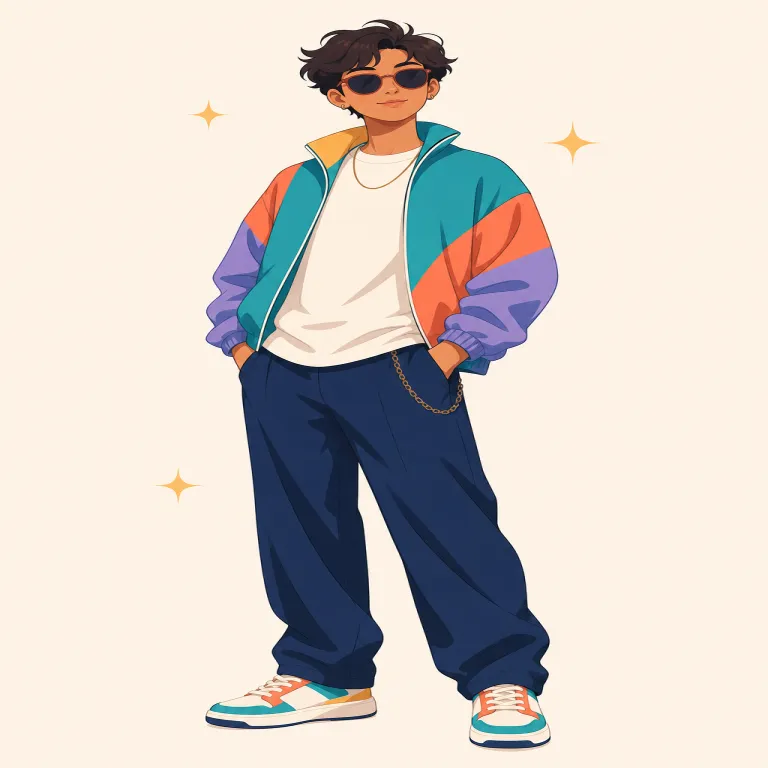 swag（格好よさ・名詞）の覚え方イラスト — swag はくだけた表現で、特に服装、歩き方、態度に表れる「自信のある格好よさ」をいう