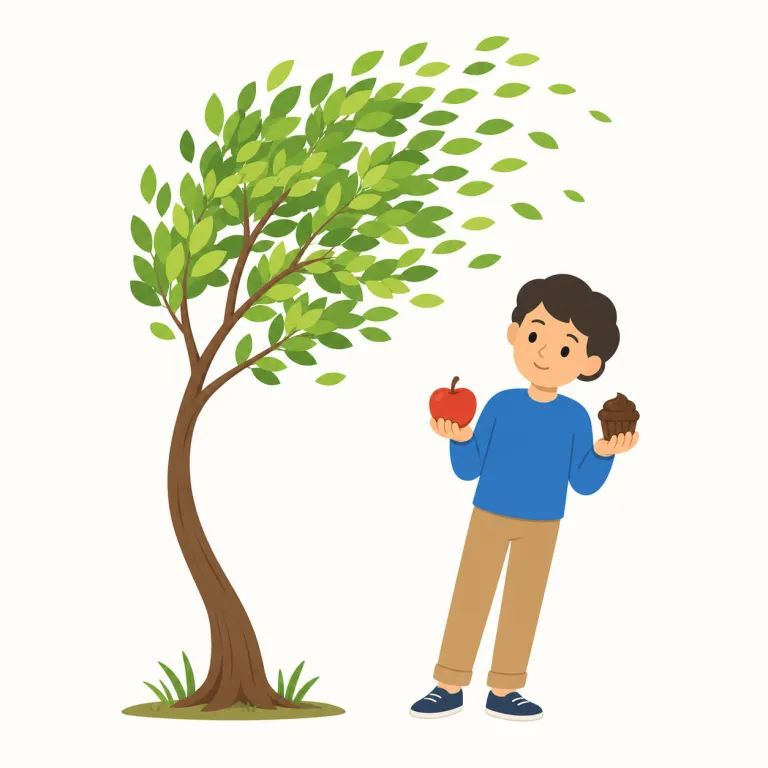 sway（揺れる、（人の心や意見を）動かす・動詞）の覚え方イラスト — sway は「左右にゆっくり揺れる」イメージから覚えます