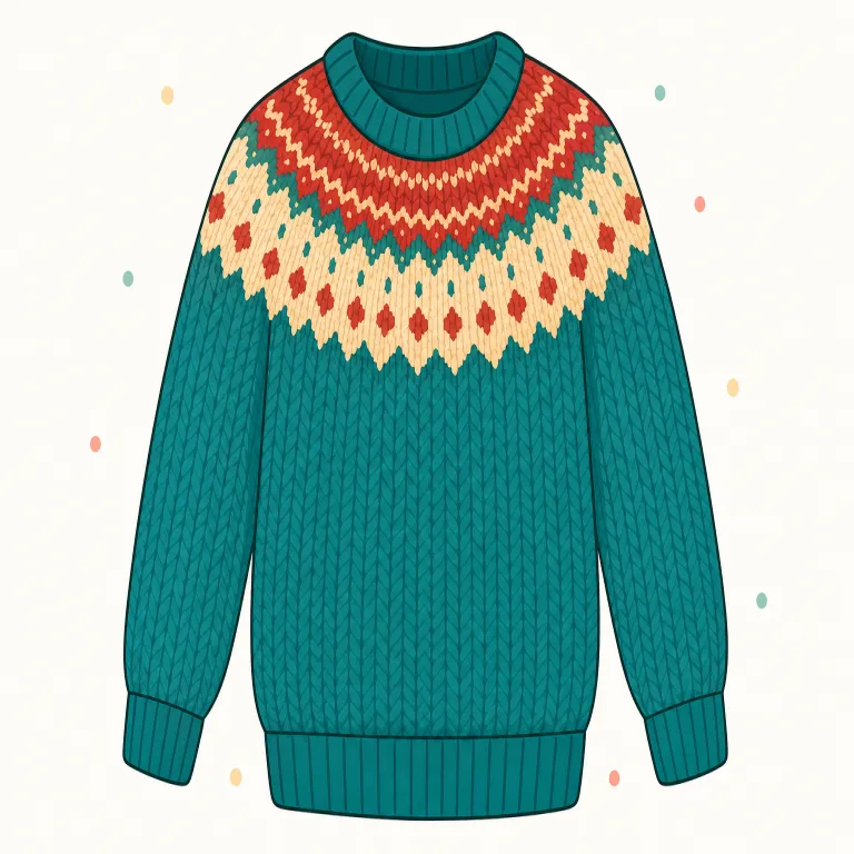 sweater（セーター・名詞）の覚え方イラスト