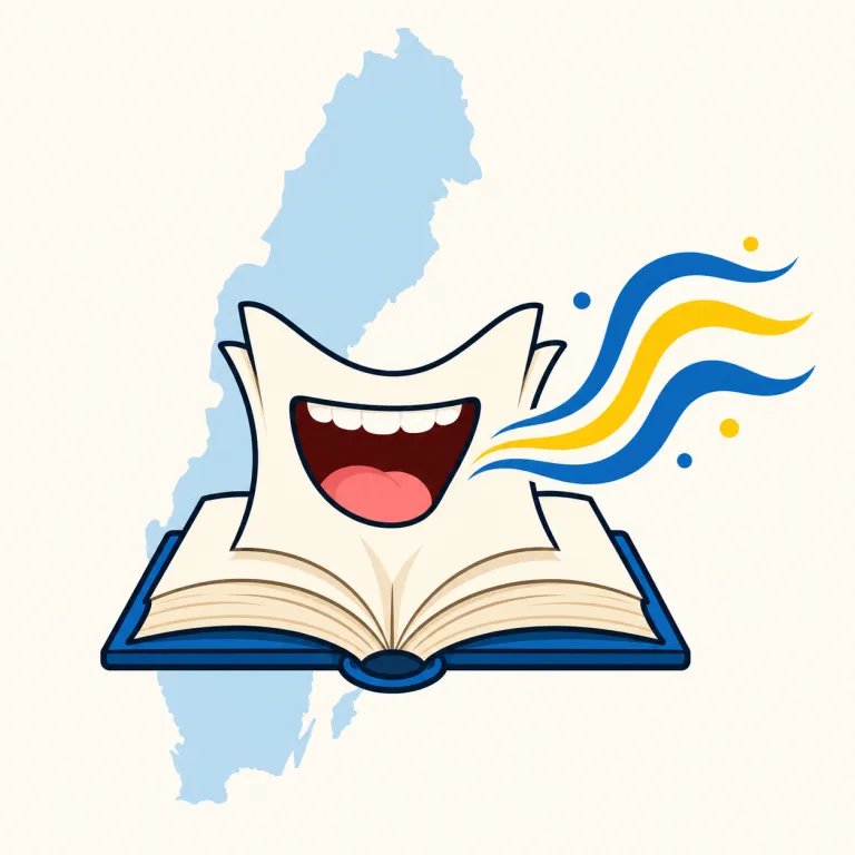 swedish（スウェーデン語・noun）の覚え方イラスト