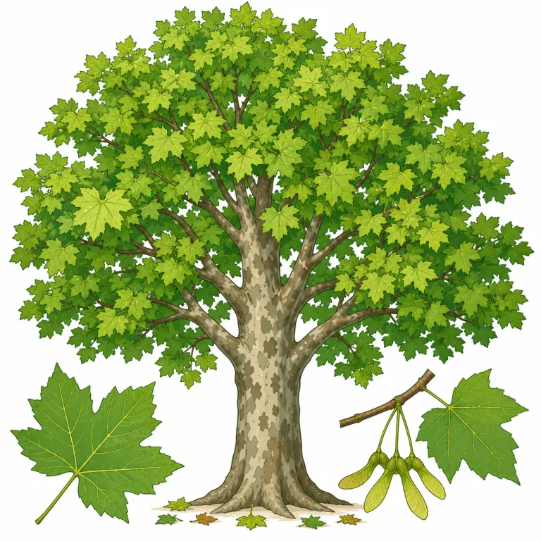 sycamore（セイヨウカジカエデ・noun）の覚え方イラスト