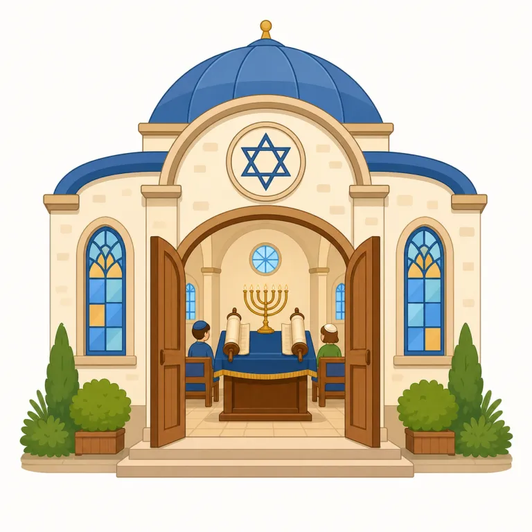 synagogueの覚え方イラスト