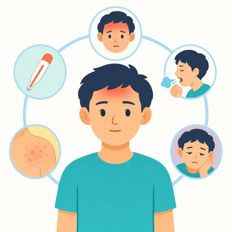 syndrome（症候群・名詞）の覚え方イラスト — symptom が一つの症状なら、syndrome は symptoms がまとまって繰り返し現れる“セット名”と覚えると残りやすい