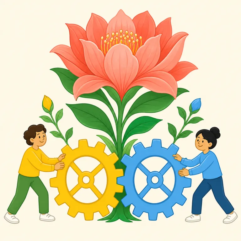 synergistic（相乗効果のある・形容詞）の覚え方イラスト — まず名詞 synergy「相乗効果」を知っていると、synergistic はその形容詞版だと覚えやすいです