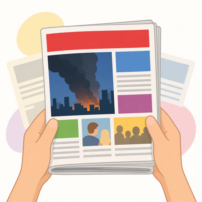 tabloid（タブロイド紙・名詞）の覚え方イラスト — この tabloid は「大衆紙」という基本義とは別に、新聞の判型に注目した「タブロイド紙」として覚えると整理しやすいです