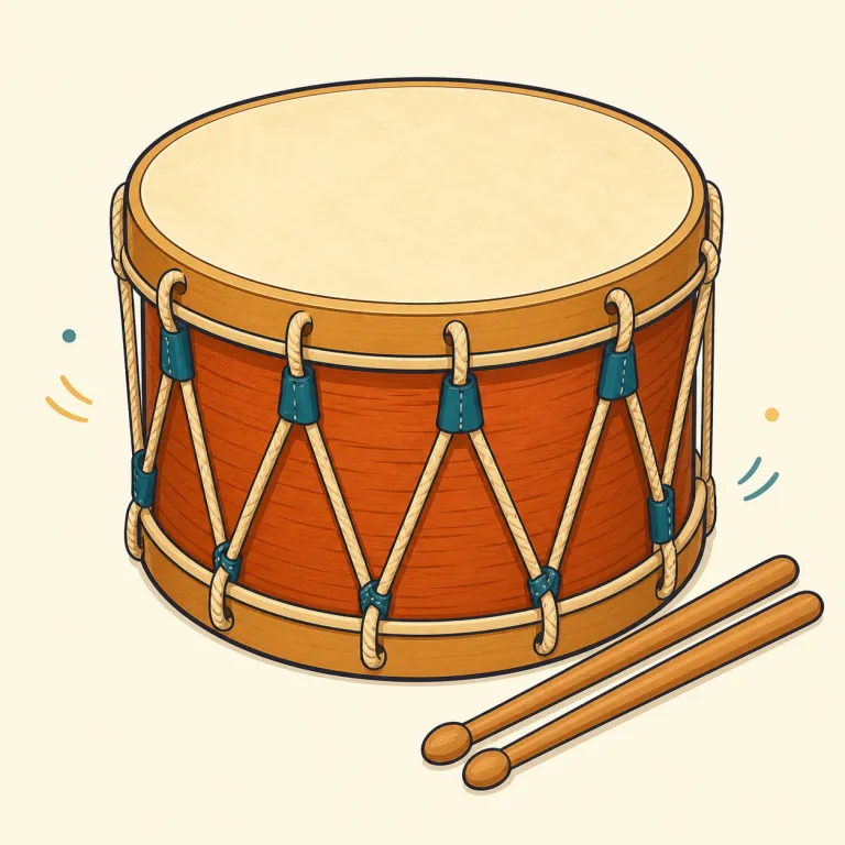 tabor（小太鼓・名詞）の覚え方イラスト — tambourine や tambour を見たことがあれば、その「タン・タブ」系の音のまとまりで覚えると残りやすい語です