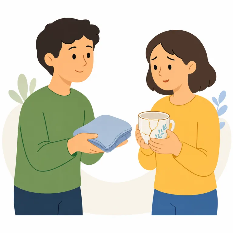 tactful（配慮のある、機転が利く・形容詞）の覚え方イラスト — まず形で覚えると残りやすいです