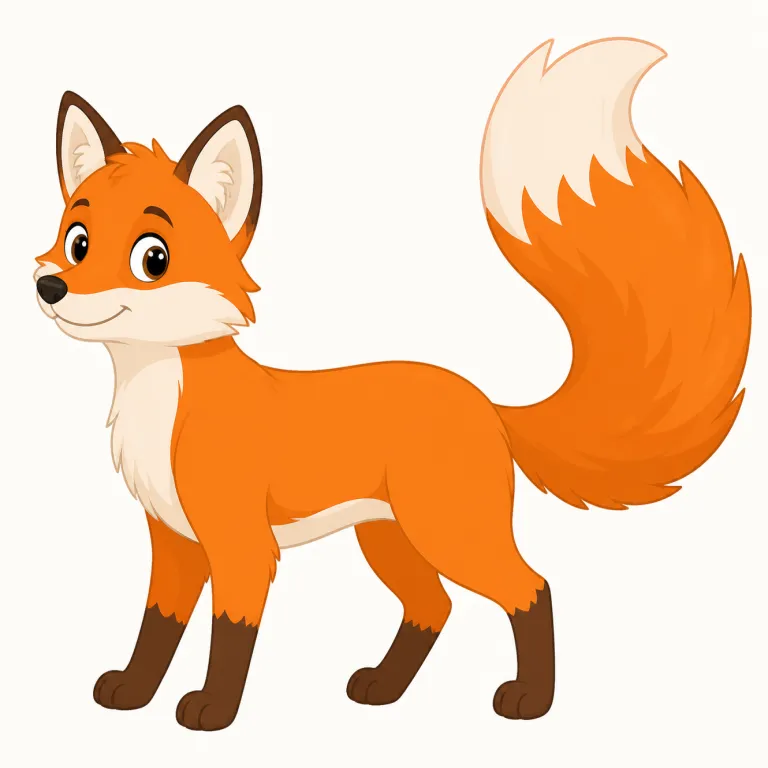 tail（尻尾・名詞）の覚え方イラスト — tail は、動物の体の後ろから伸びる「尻尾・尾」を指します