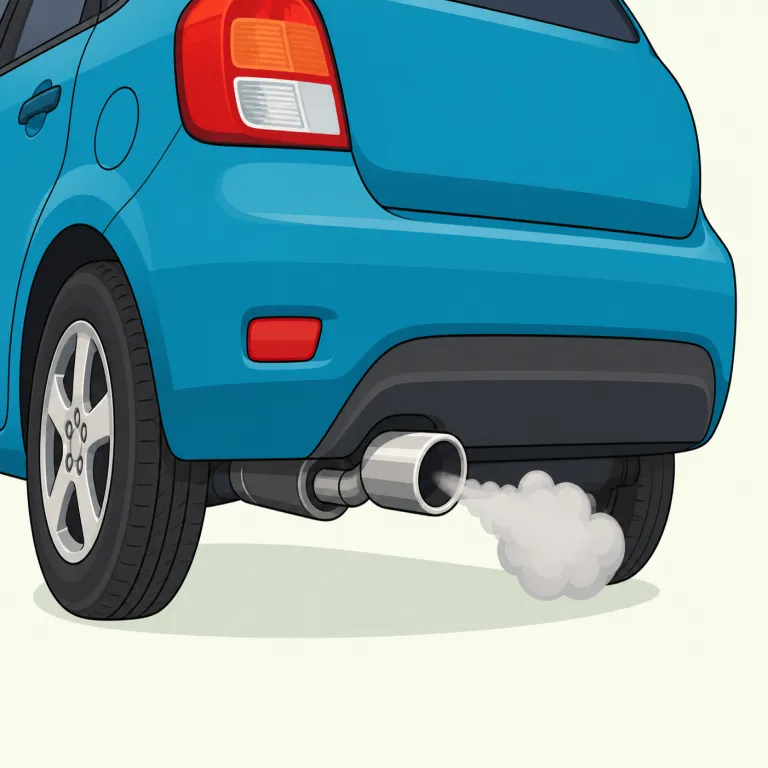 tailpipe（排気管・名詞）の覚え方イラスト — tail と pipe の見たままの組み合わせで覚えると残りやすい語です