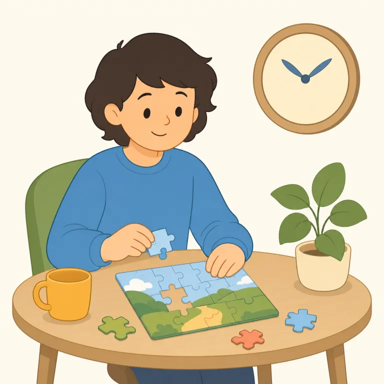 take your time（ごゆっくり・イディオム）の覚え方イラスト — take は「取る」、time は「時間」なので、まずは直訳の感覚を「あなたのための時間を取って」にすると覚えやすいです