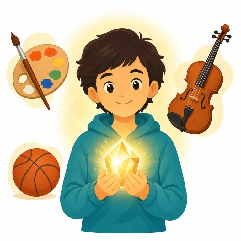 talent（才能・名詞）の覚え方イラスト — この talent は「タレント（出演者）」ではなく、人が何かをうまく行うための生まれつきの力を表す名詞です