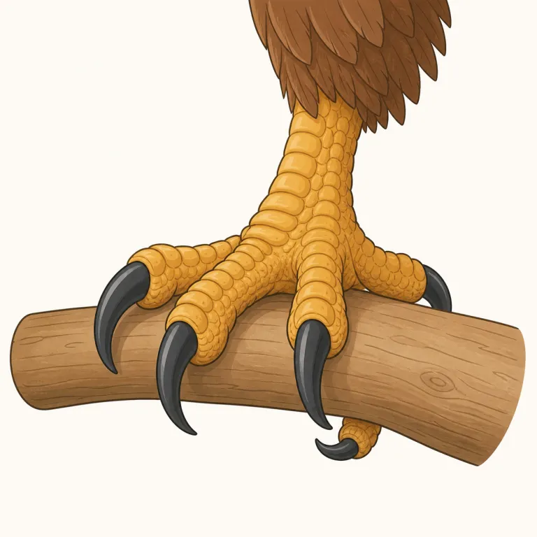 talon（猛禽類のかぎづめ・名詞）の覚え方イラスト