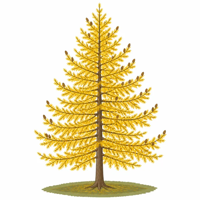 tamarack（アメリカカラマツ・noun）の覚え方イラスト
