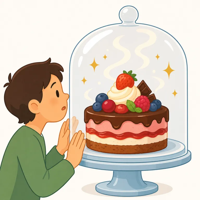 tantalizing（じれったいほど魅力的な、（食欲・好奇心を）そそる・形容詞）の覚え方イラスト — まず動詞 tantalize「じらして欲しがらせる」を押さえると、tantalizing は「それを引き起こす側のもの」