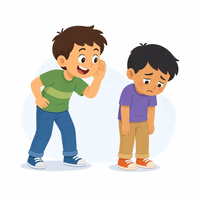 taunt（嘲笑する・動詞）の覚え方イラスト — taunt someone about their mistake, taunt an opponent のように、人を目的語にして「言葉で突く」動作を思い浮かべるとよいです