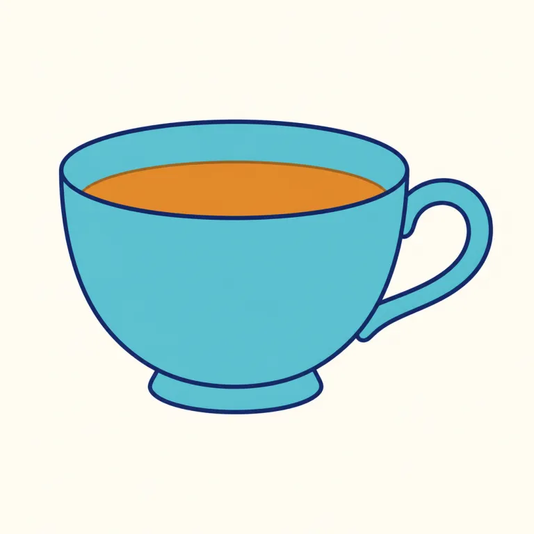 teacup（ティーカップ・noun）の覚え方イラスト