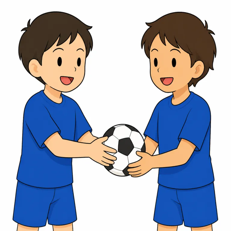 teammate（チームメイト・名詞）の覚え方イラスト — team + mate で考えると覚えやすい