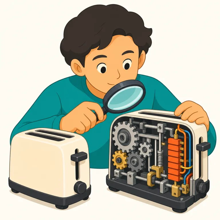 technically（厳密に言えば・副詞）の覚え方イラスト — technical を副詞化した形だと押さえると覚えやすいです
