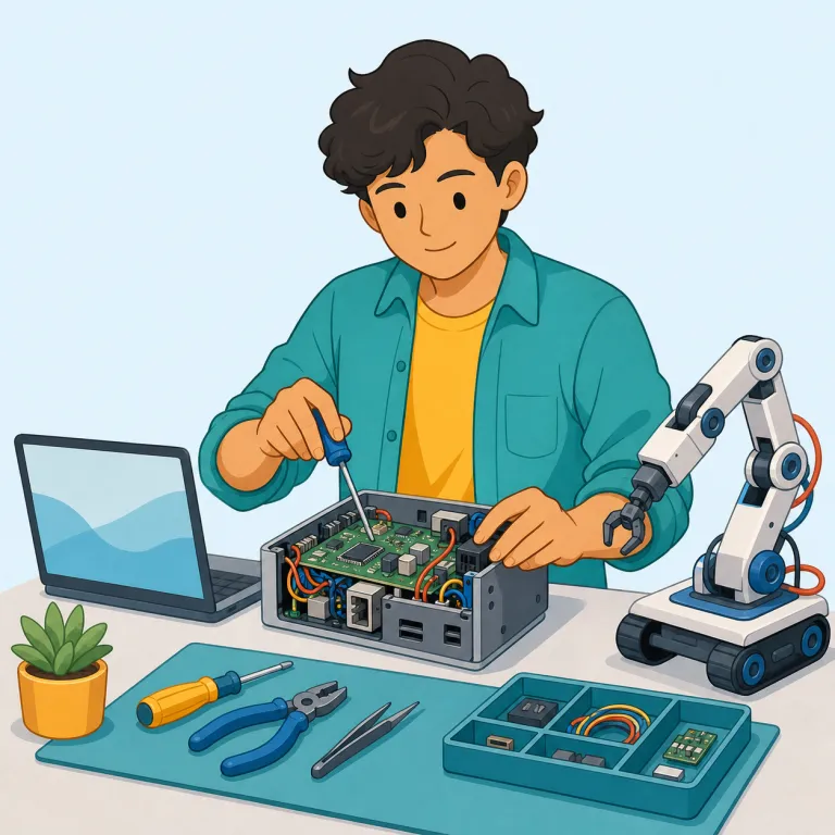 technologist（技術者・名詞）の覚え方イラスト — technology が分かれば覚えやすい語で、基本は「technology を扱う人」＝ technologist
