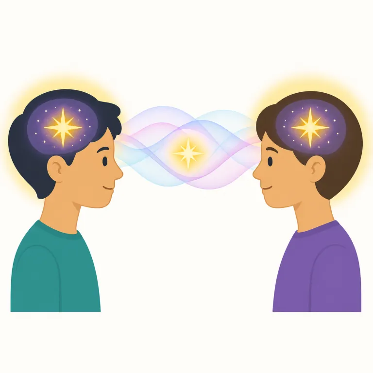 telepathy（テレパシー・名詞）の覚え方イラスト — telepathy は、まず telephone・television の tele- を思い出すと入りやすいです