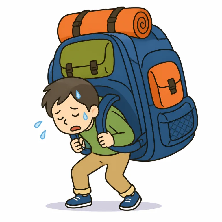 tell on（こたえる・phrasal_verb）の覚え方イラスト