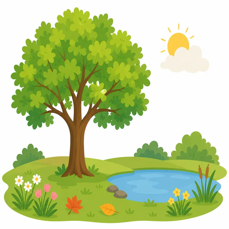 temperate（温暖な・形容詞）の覚え方イラスト — temperate の「温暖な」は、temperature「温度」と結びつけると覚えやすい気候・地理の用法です