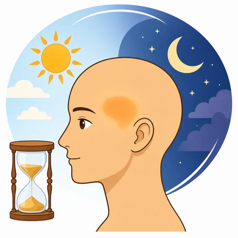 temporal（時間の、側頭の・形容詞）の覚え方イラスト — temporal は、まず time を連想できる仲間として覚えると定着しやすい語です