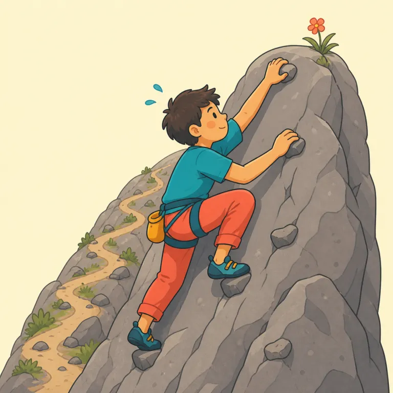 tenacity（粘り強さ・名詞）の覚え方イラスト — tenacity は「能力」より「途中で手を離さない粘り」という感覚で覚えると残りやすい
