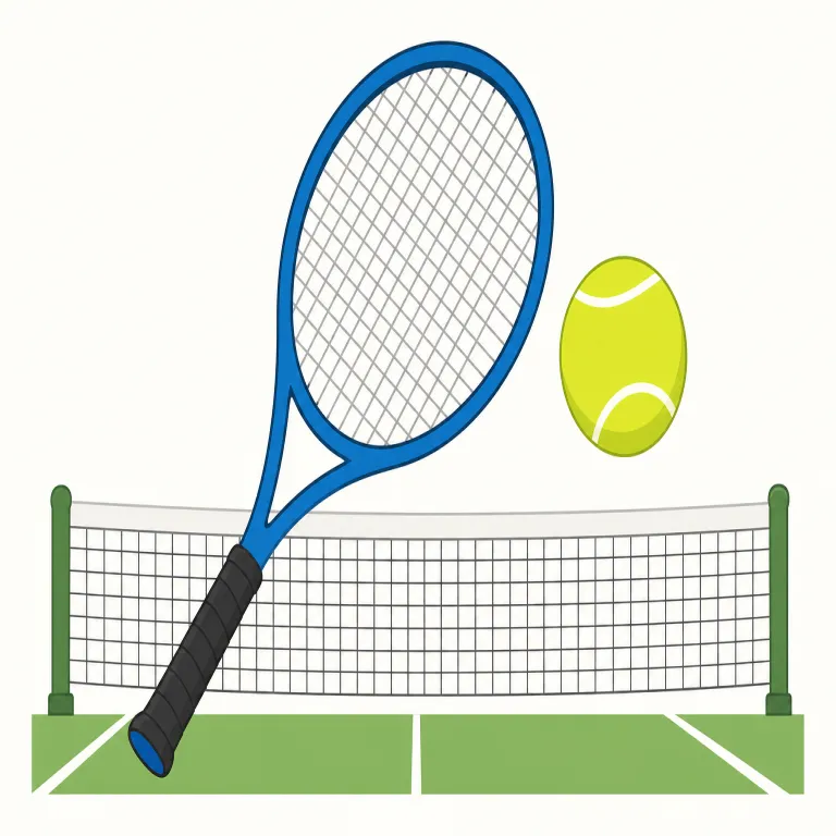 tennis（テニス・名詞）の覚え方イラスト