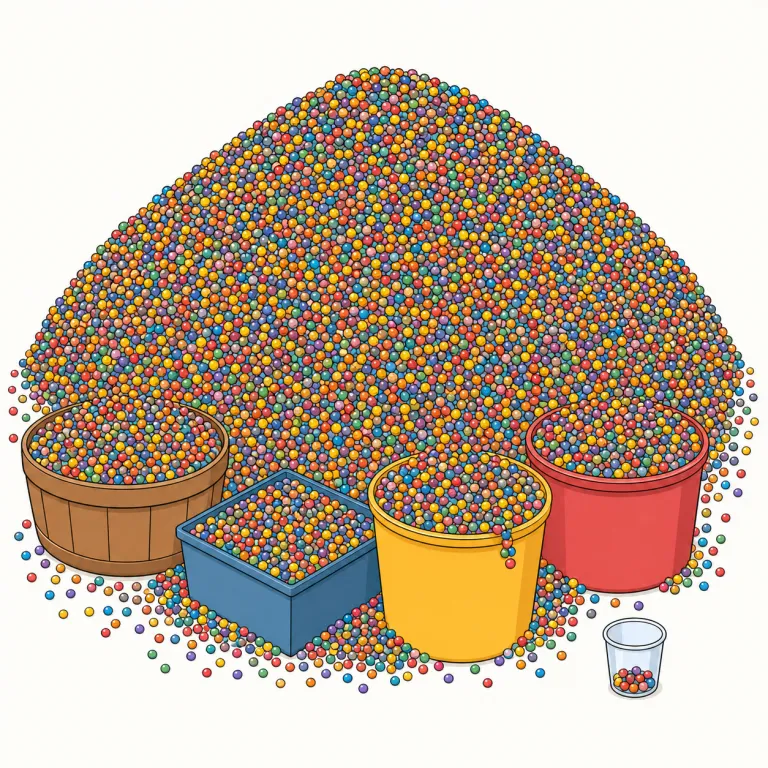 tens of thousands（数万）の覚え方イラスト — まず基準をずらして覚えると定着しやすい表現です