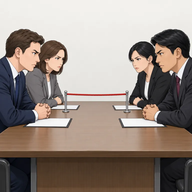 tension（緊迫・noun）の覚え方イラスト