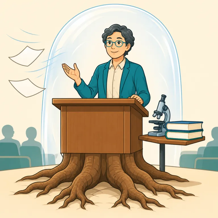tenure（終身在職権・noun）の覚え方イラスト