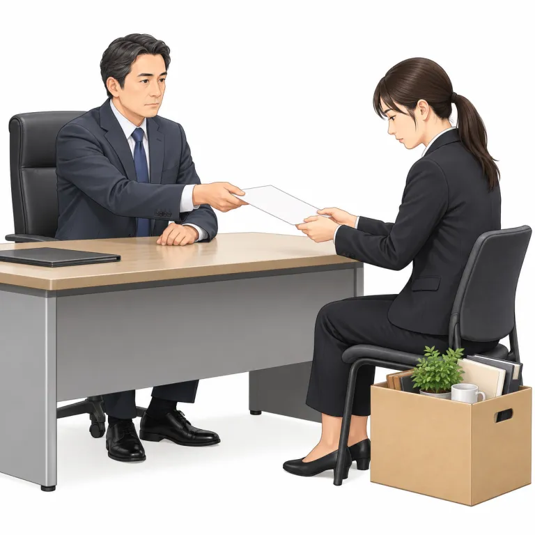termination（従業員の解雇・名詞）の覚え方イラスト
