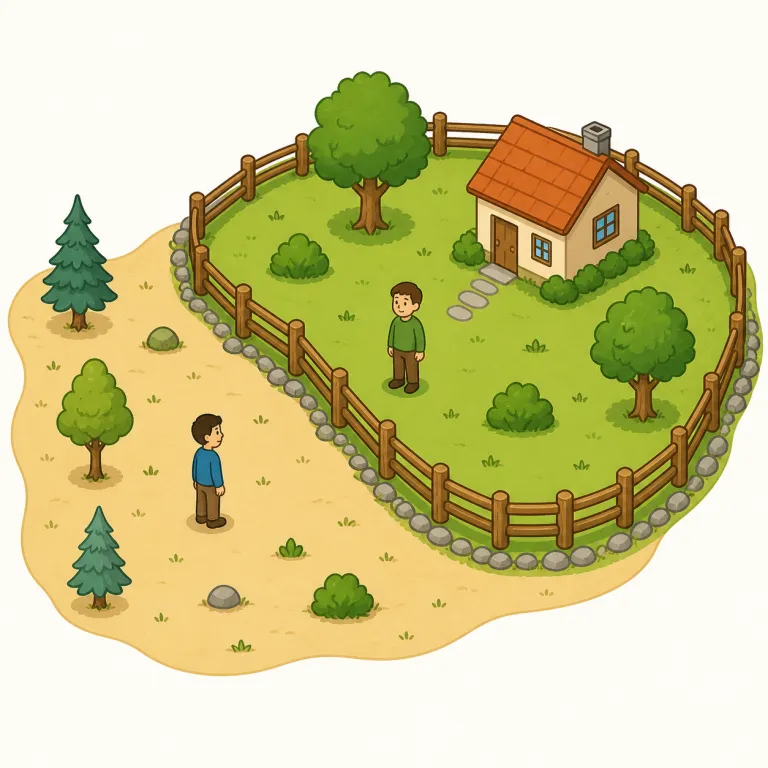territory（領土・名詞）の覚え方イラスト — 領土の territory は「国の力がどこまで届くか」を表す語として覚えるとよいです